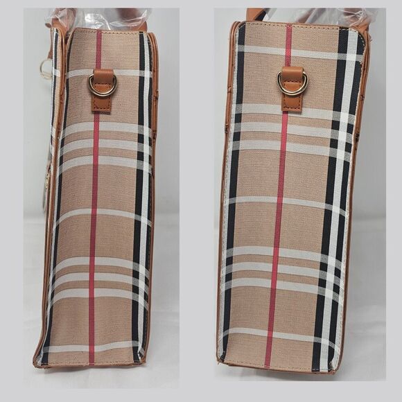 LouLu Limited Edition Multicolor Plaid Berry Collection Handbag Crossbody New - Picture 10 of 15